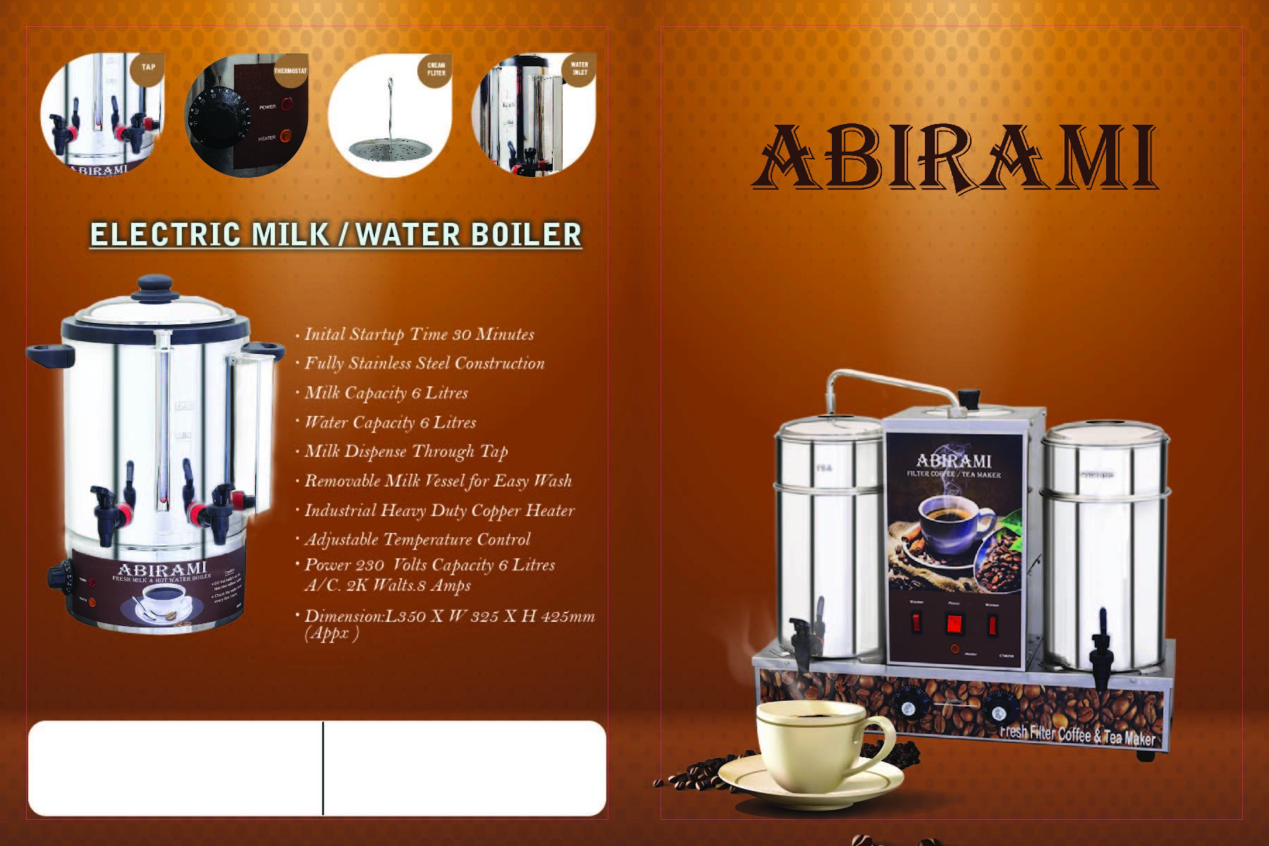 Stainless Steel Electric Tea Making Machine