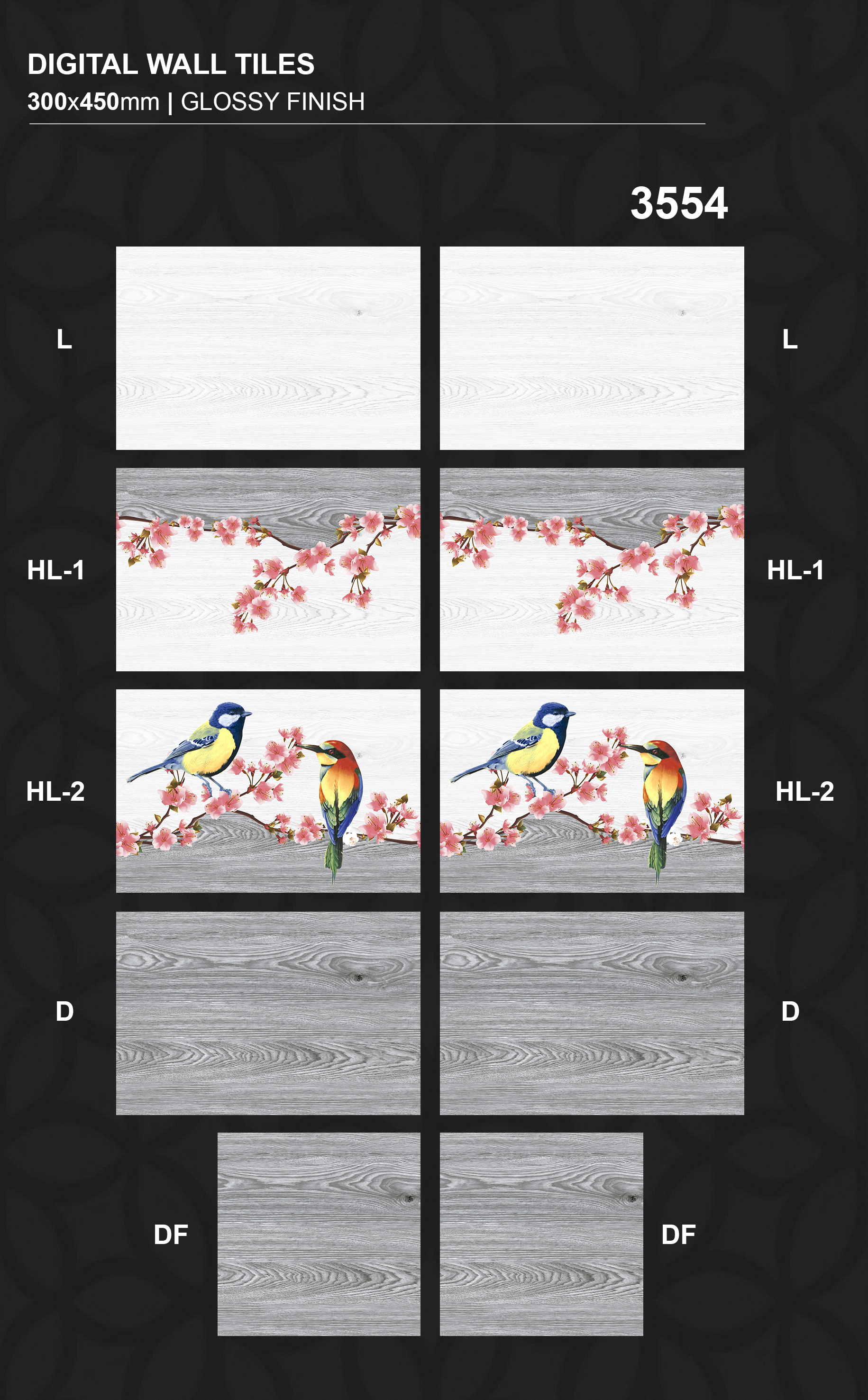 Any Color Attractive 30x 45cm Wall Tiles