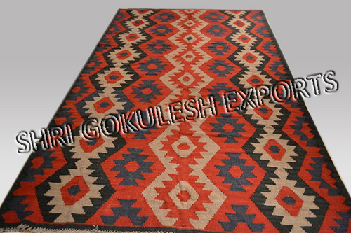 Home Decorative Handmade Jute Kilim Carpets Back Material: Woven Back