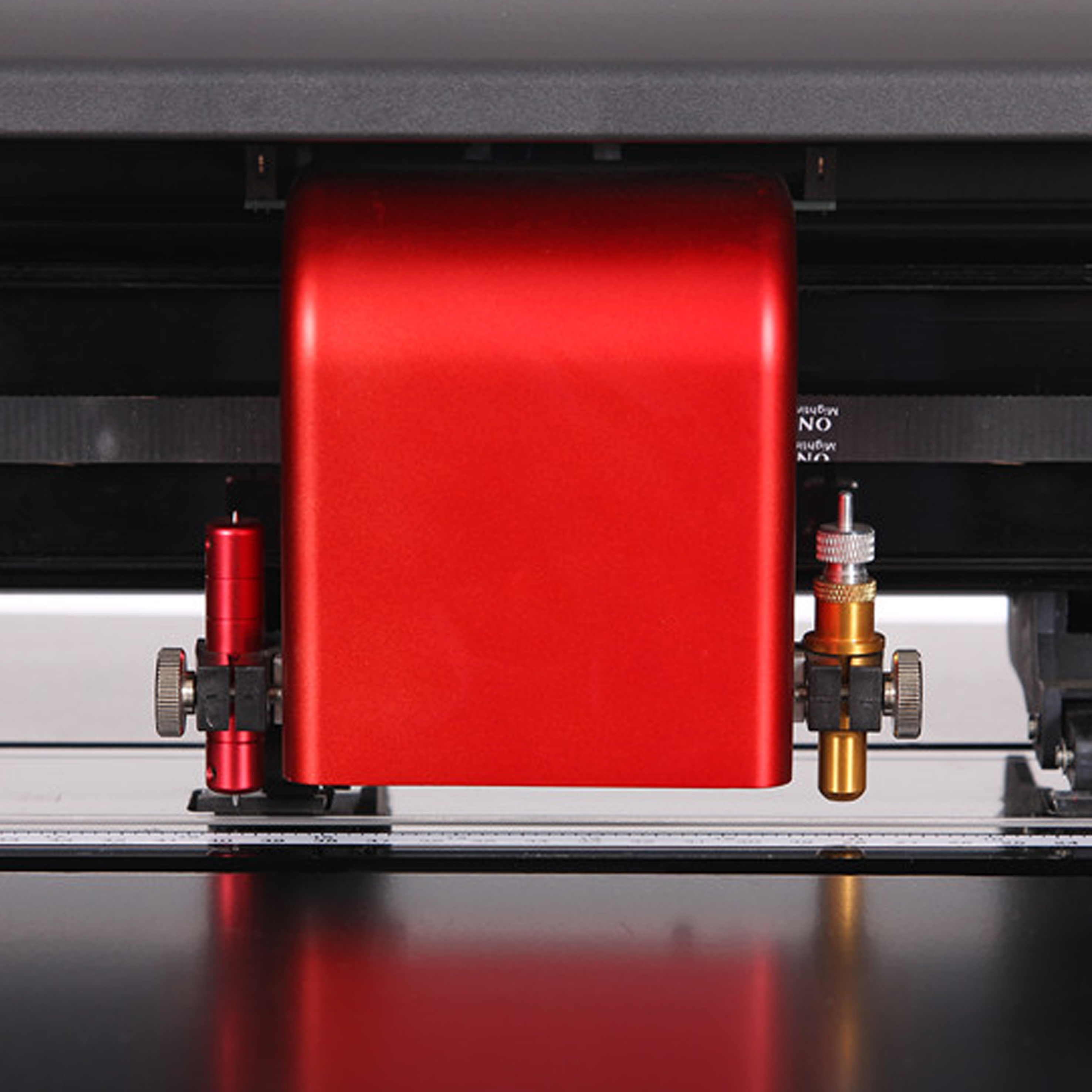Skycut Vision Media D-24 Cutting Plotter - Paper Board, Foam, Vinyl, 1000*360*388mm, Red Color, Accurate Cutting +/- 0.01mm, 600mm/s Speed, Automatic Feeding, Low Energy Consumption