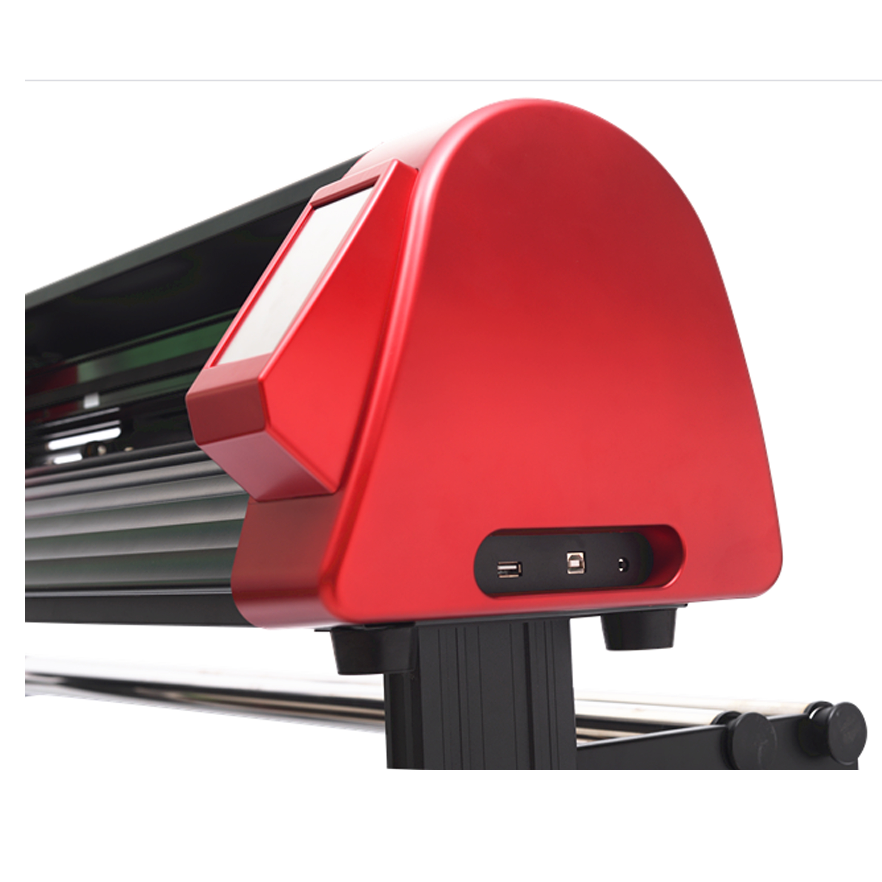 Skycut Vision Media D-24 Cutting Plotter - Paper Board, Foam, Vinyl, 1000*360*388mm, Red Color, Accurate Cutting +/- 0.01mm, 600mm/s Speed, Automatic Feeding, Low Energy Consumption