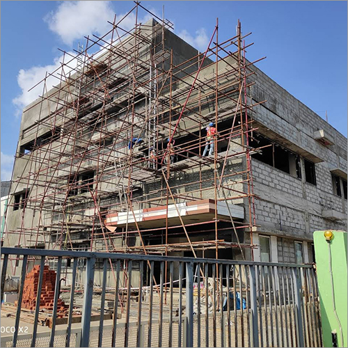 Scaffolding Construction Building Parts - Steel Material, Hot Dip Galvanized Surface Treatment | Includes Ladders, Couplers, Base Plates, And Safety Equipment