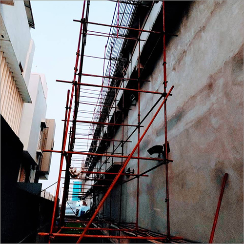 Scaffolding Construction Building Parts - Steel Material, Hot Dip Galvanized Surface Treatment | Includes Ladders, Couplers, Base Plates, And Safety Equipment