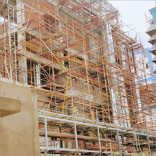 Scaffolding Construction Building Parts - Steel Material, Hot Dip Galvanized Surface Treatment | Includes Ladders, Couplers, Base Plates, And Safety Equipment