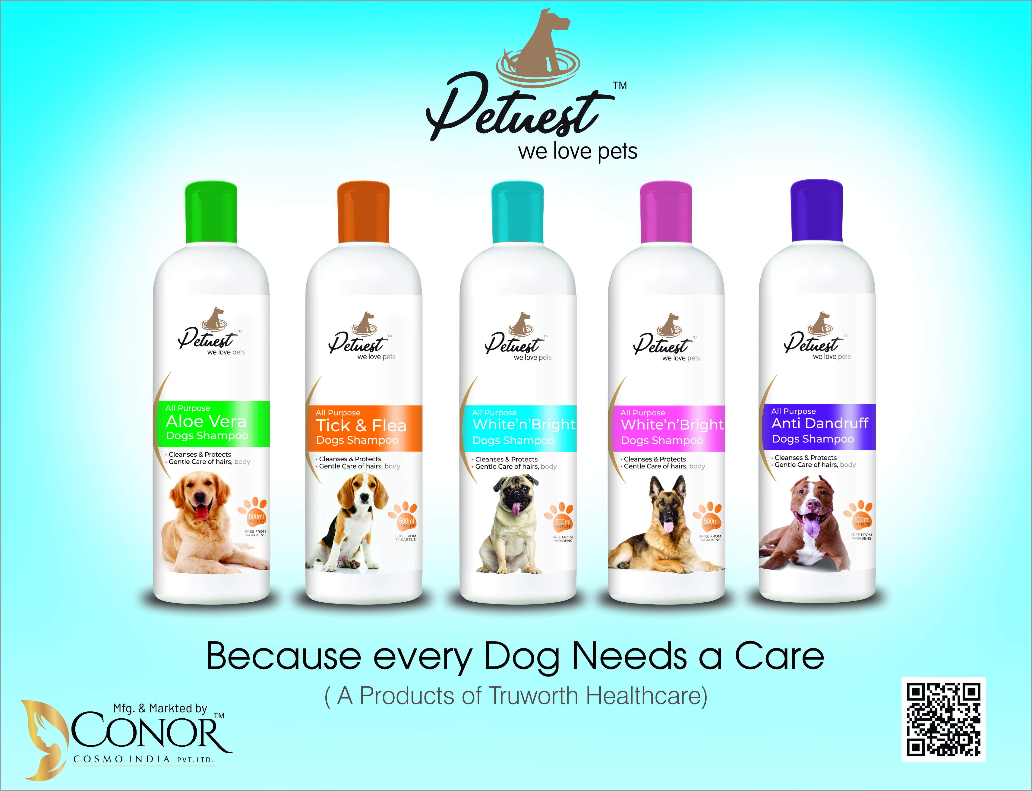 Truworth Petnest Dog Shampoo - Formulations Form: Liquid