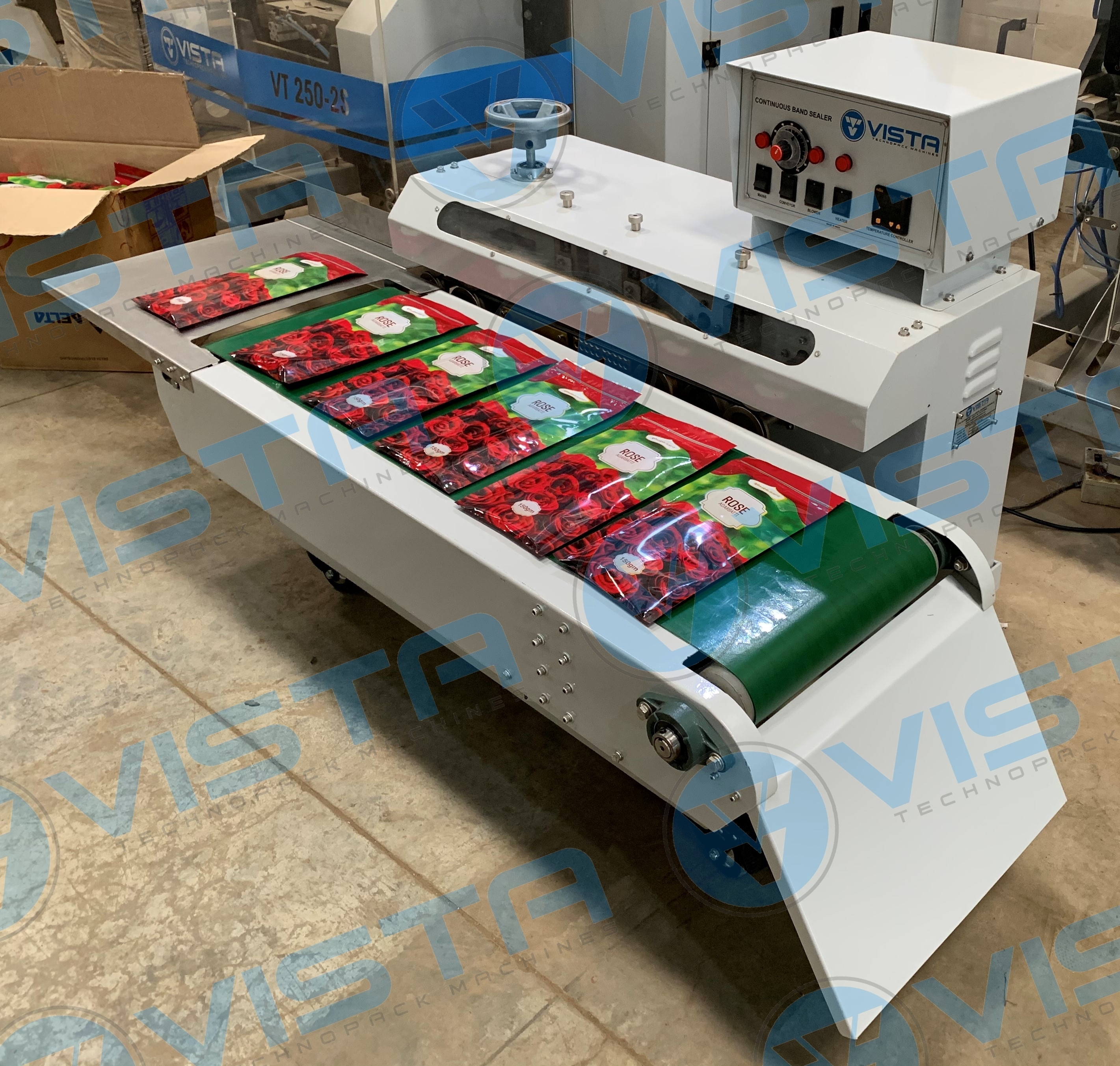 Continuous Band Sealer Heavy Duty Model Vtmcs 128 Application: Pouch Sealing