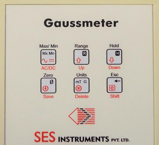 Handheld Gauss Meter Dgm-hh-02 Temperature Range: Upto 60a C (Typical) (Sensor Temperature Can Go Higher) Celsius (Oc)