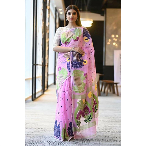 Casual Anaras Dhakai Jamdani Saree