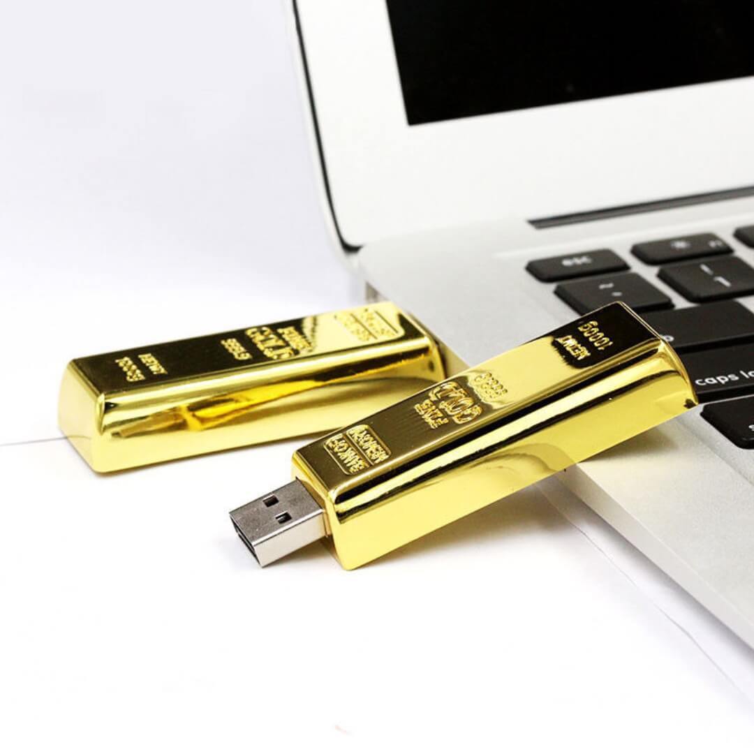 Gold Metal Usb Pendrive