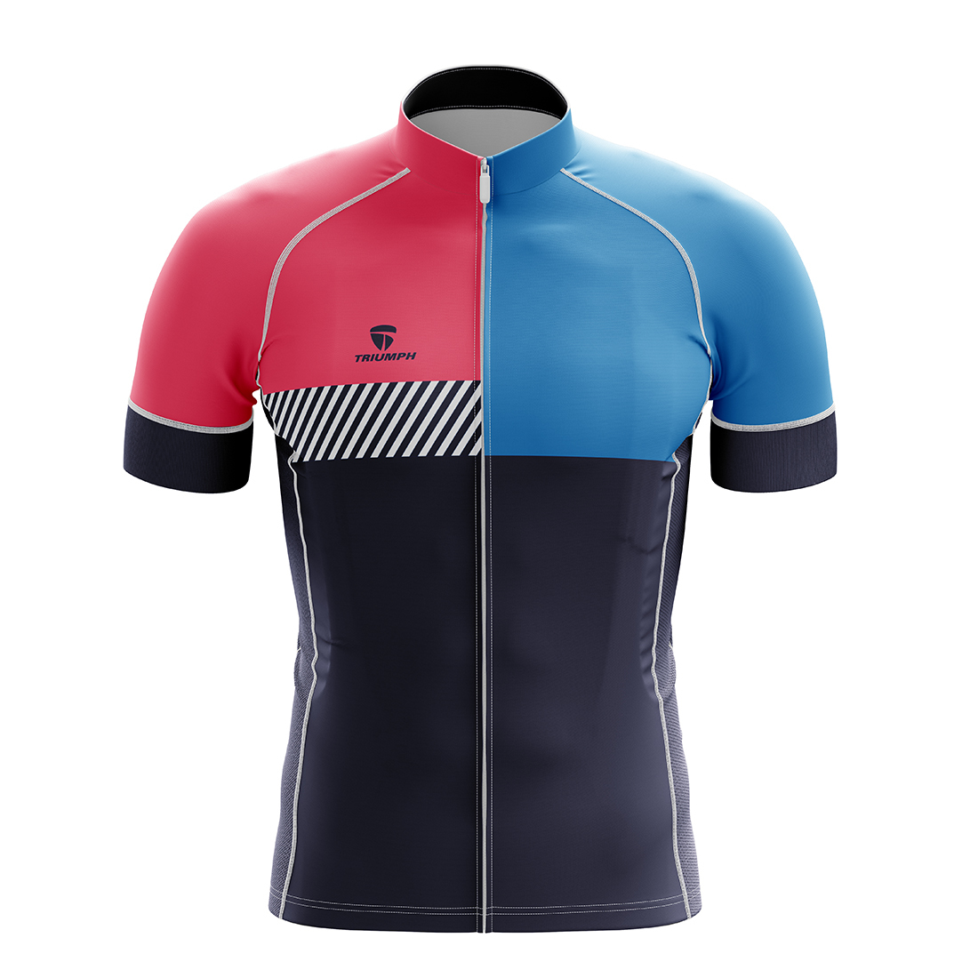 Men's & Women's Custom Cycling Jersey - 100% Polyester Fabric, S-5xl Sizes | Lightweight, Durable, Reflective Back Pockets, Sublimated Graphics, Night Riding Safe