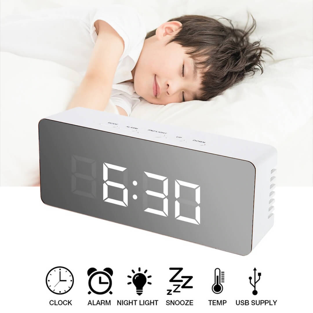 Led Mirror Clock