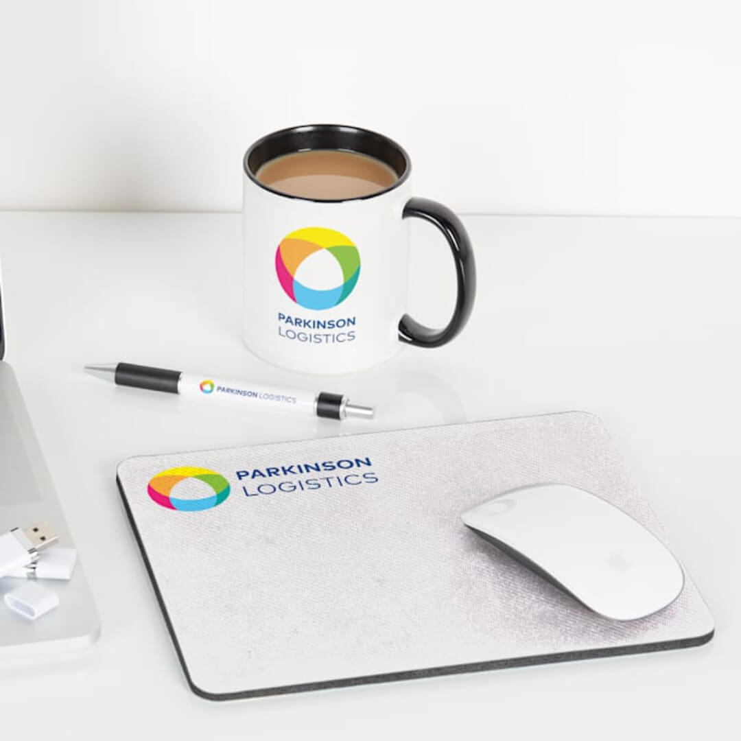 Foam Mouse Pad - High-quality Cloth Surface , Ultra-smooth Tracking & Easy-clean Rubberized Base