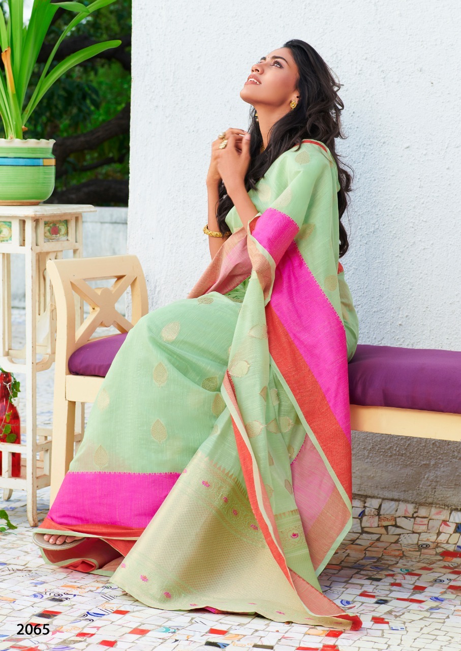 Ladies Soft Linen Silk Saree - Multi Color | Ideal For All Seasons, Bollywood Style, Perfect For Traditional Occasions