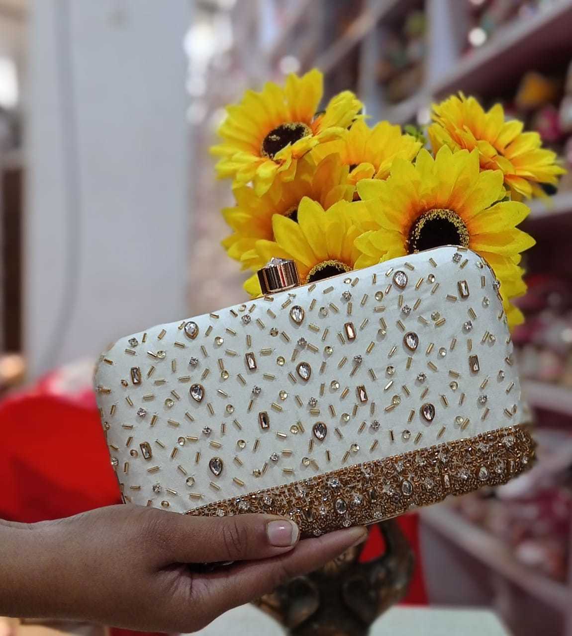 Black Partywear Clutch Online