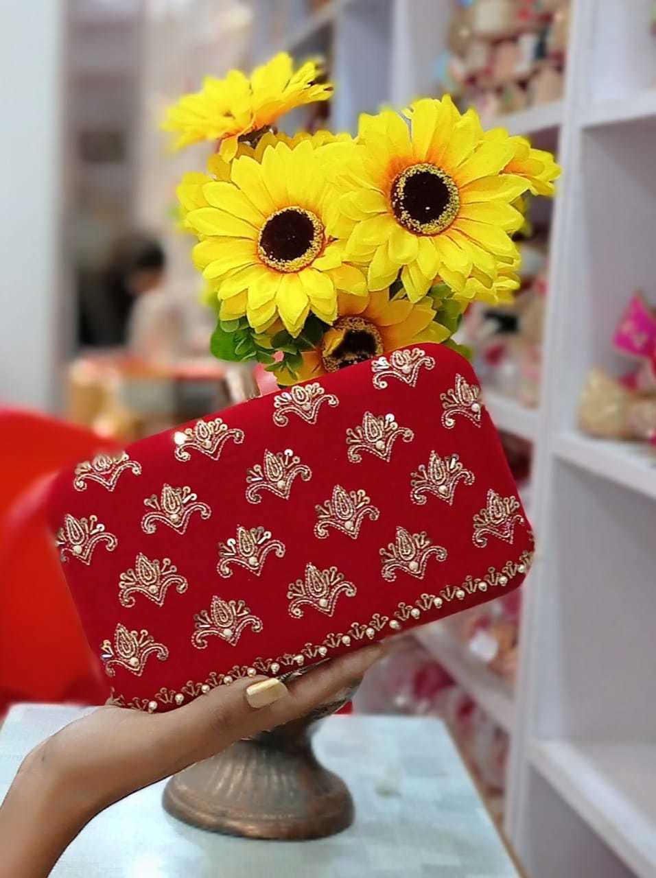Red Designer Clutch Bags