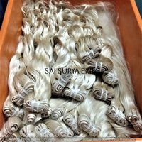 TOP GRADE NATURAL INDIAN BLONDE HAIR WITH CUTICLES ALIGNED