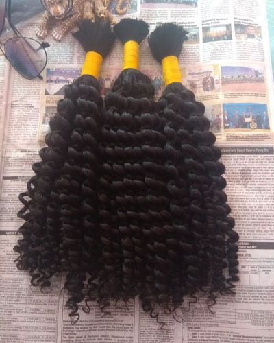 Greatest Machine Weft Deep Curly Human Hair Extensions - 100% Remy Indian Hair, 203.2-1016mm Lengths | Soft Texture, Tangle-free, Long Lasting Shine, 2-year Warranty