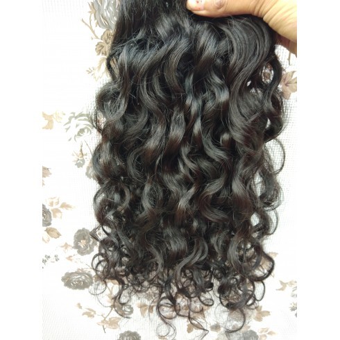 Greatest Machine Weft Deep Curly Human Hair Extensions - 100% Remy Indian Hair, 203.2-1016mm Lengths | Soft Texture, Tangle-free, Long Lasting Shine, 2-year Warranty