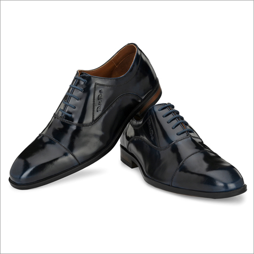 पुरुष ब्लैक/नेवी ब्रश ऑफ ब्रोग शूज़