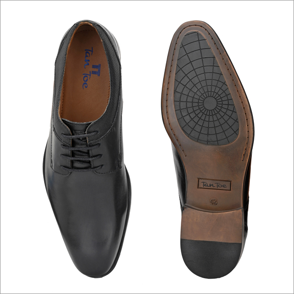 Dry Cleaning Men Black Leather Formal Shoes
