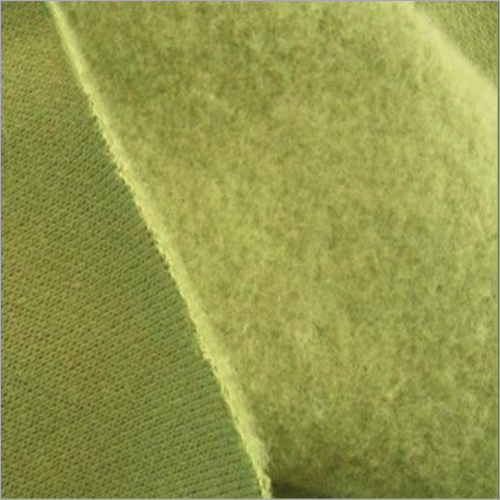 3 Thread Fleece Fabric - 44-45" Width, 100-150 GSM, Green Color | Soft Texture, Easy to Stitch, Shrink Resistant, High Colorfastness