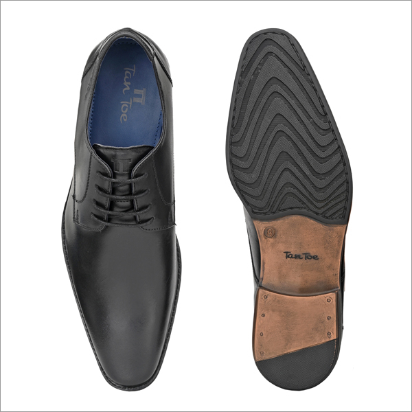 Dry Cleaning Men Black Pu Leather Formal Shoes