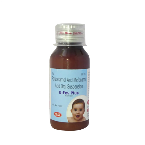 Paracetamol And Mefenamic Acid Oral Suspension - 60ml Liquid Format | General Medicines For Pain Relief, Recommended For Babies, Follow Doctor's Dosage Instructions
