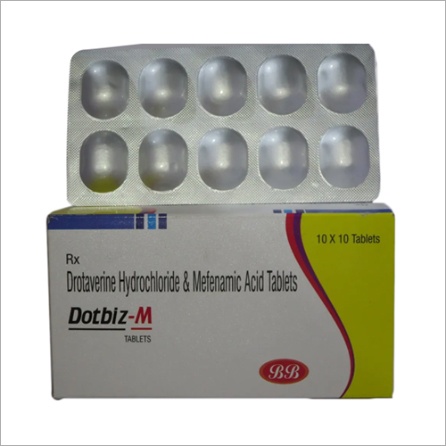 Drotaverine Hydrochloride and Mefenamic Acid Tablets - Effective Pain Relief for Abdominal Cramps | Hygienic Packaging, Dosage per Doctor's Instructions, Storage in Dry Place