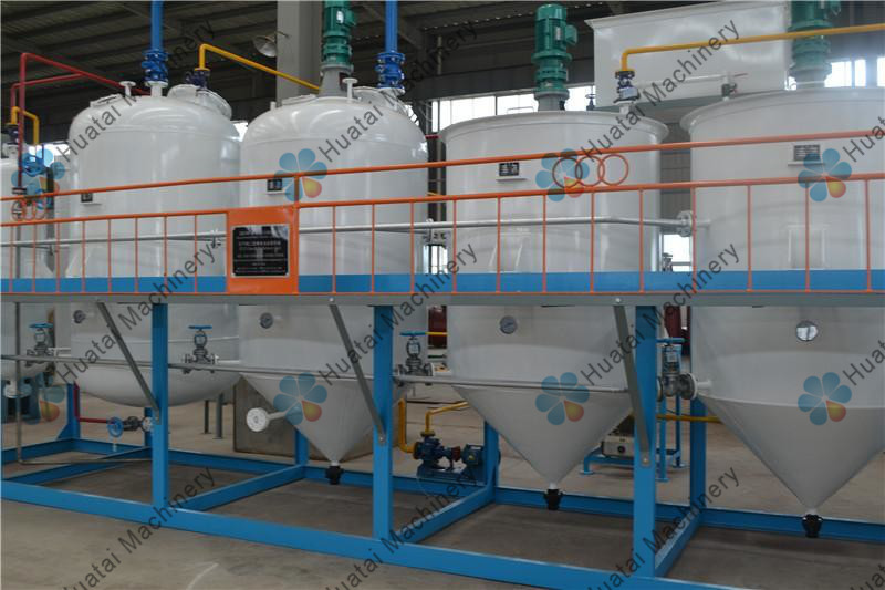 Small-sized Edible Oil Refinery Machinery - Color: Cream