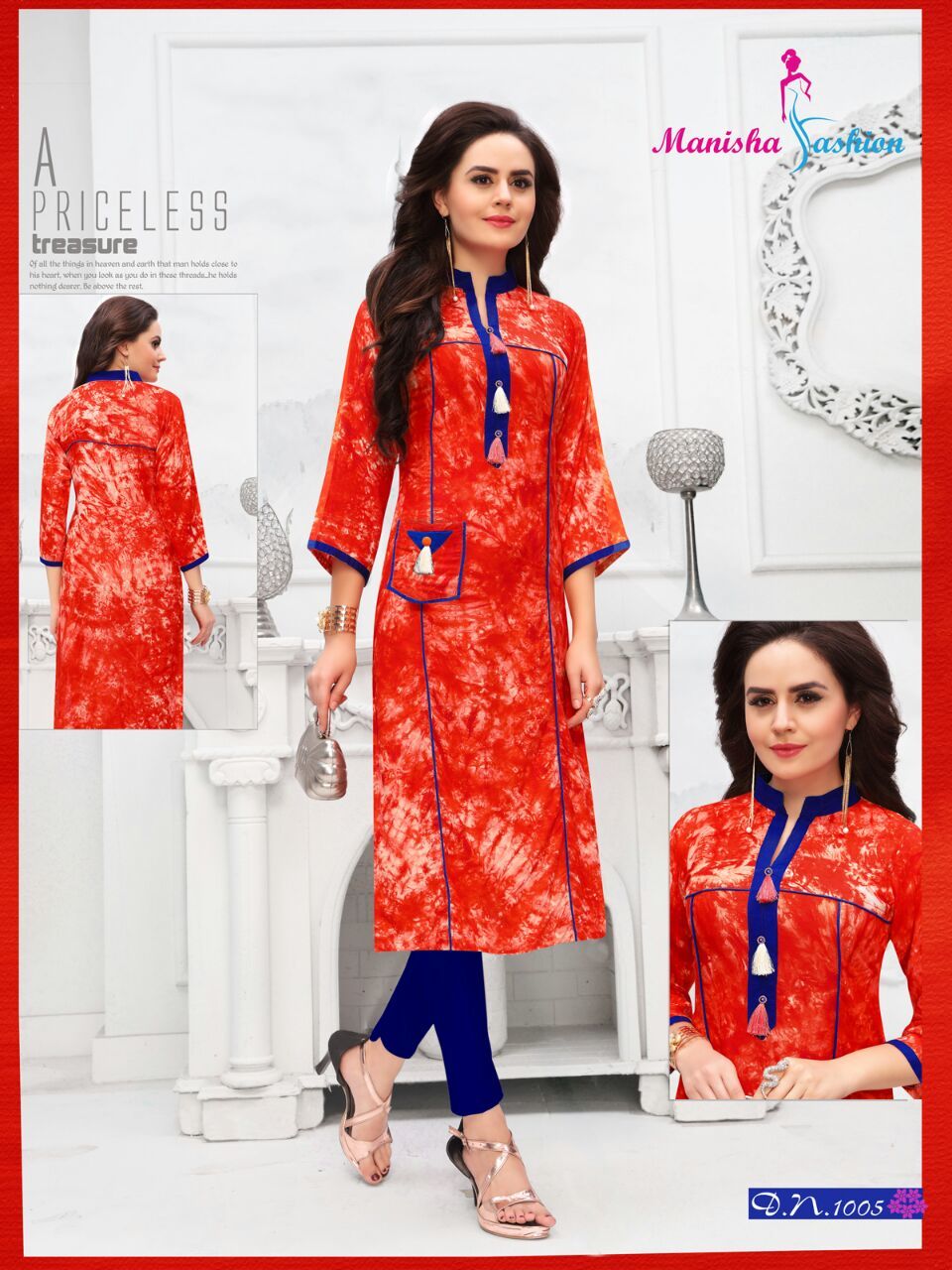 Mishti Rayon Kurtis Set - Rayon Fabric, Xl/xxl Sizes | Printed Texture, Washable, Quick Dry, Hand Wash Instructions