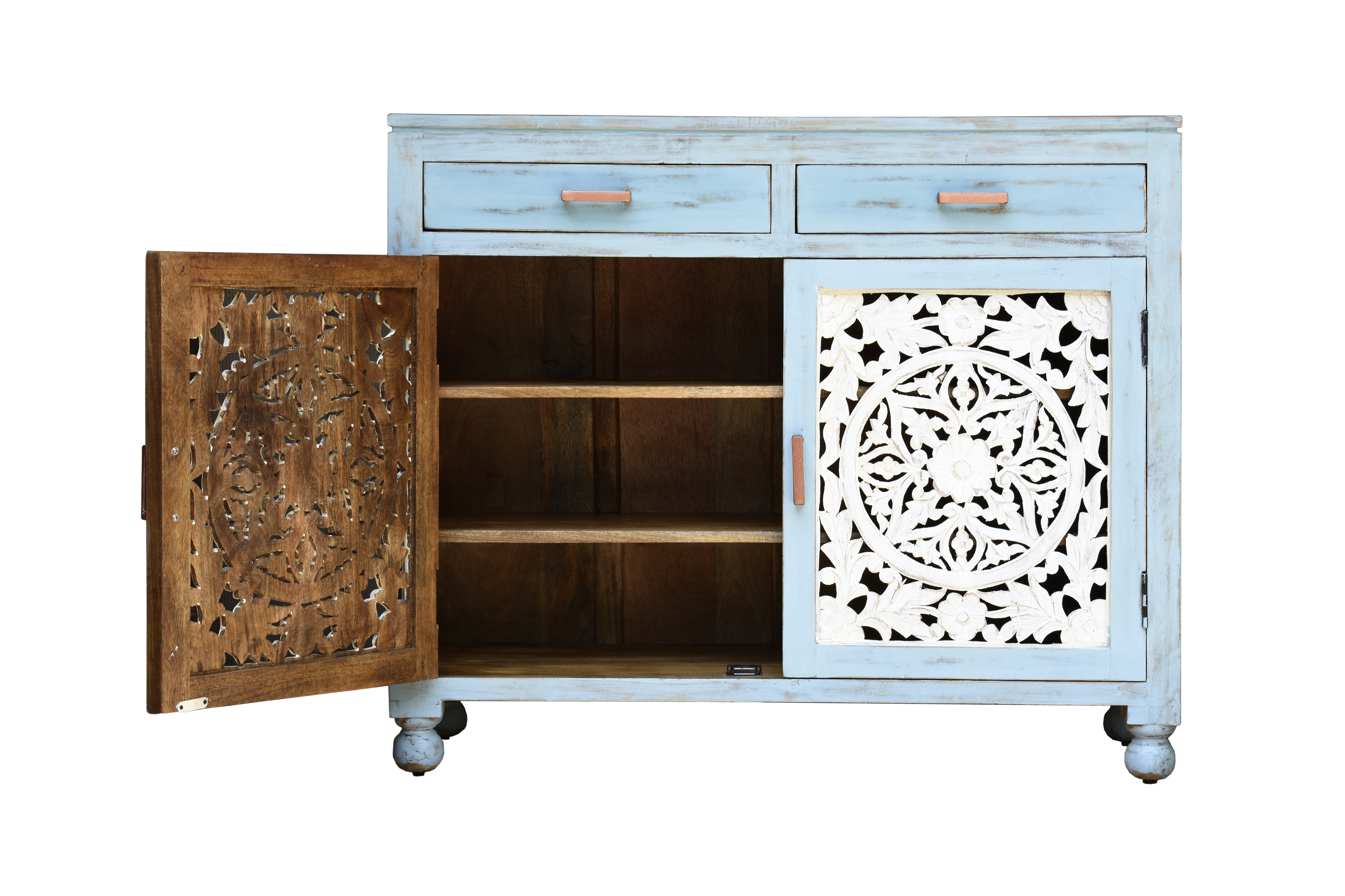 Bedside Cabinet - Wooden, 24x18 Inches, Elegant Ash Finish | Stylish Design, Ample Storage Space, Perfect For Modern Bedrooms