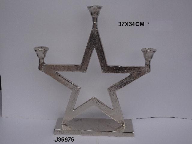 Plating Rough Finish Candle Holder Christmas Decoration