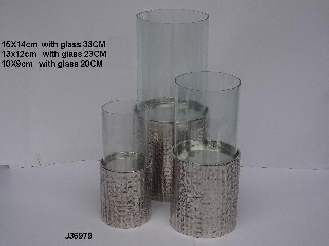 Plating Rough Finish Candle Holder Christmas Decoration