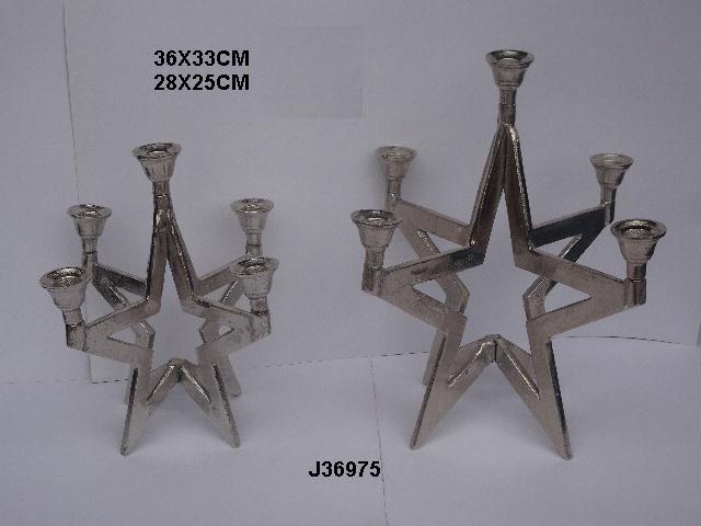 Plating Rough Finish Candle Holder Christmas Decoration