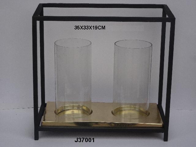 Aluminum Hurricane - Brass Finish Handmade Polished Metal For Home And Wedding Decoration