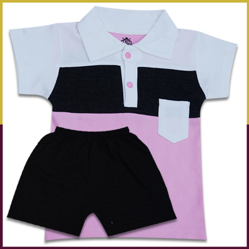 Sumix Amar Polo T-shirt With Shorts Age Group: 0 - 18 Months