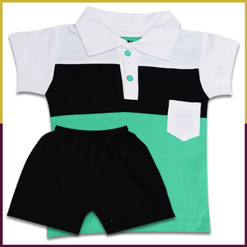 Sumix Amar Polo T-shirt With Shorts Age Group: 0 - 18 Months
