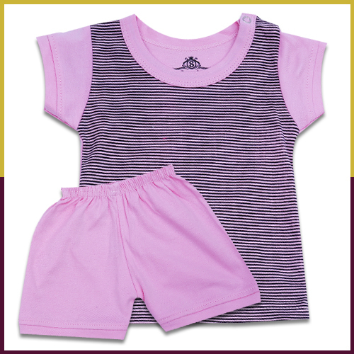 Sumix Ahaan Baby Half Sleeve T-shirt And Shorts Age Group: 0 - 18 Months