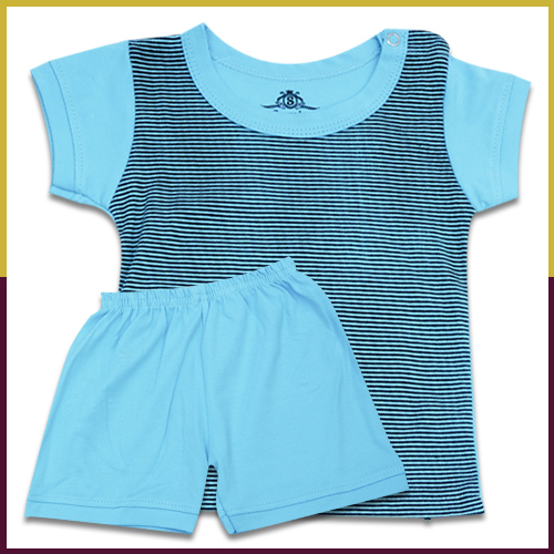 Sumix Ahaan Baby Half Sleeve T-shirt And Shorts Age Group: 0 - 18 Months