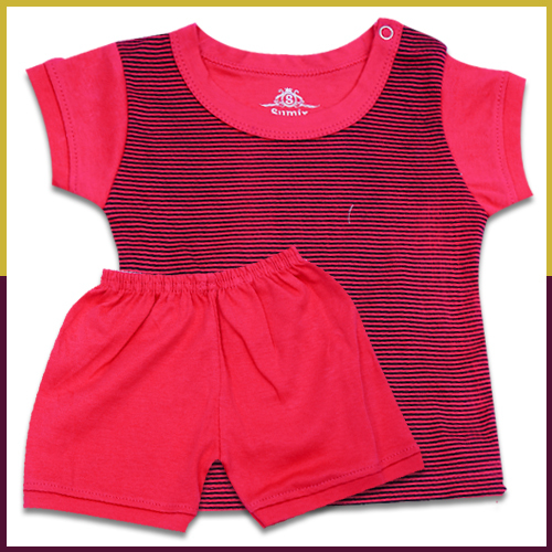 Sumix Ahaan Baby Half Sleeve T-shirt And Shorts Age Group: 0 - 18 Months
