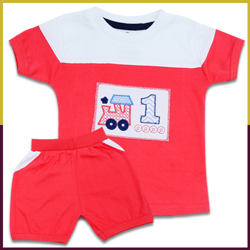 Sumix Siril Baby Boys T Shirt And Shorts Age Group: 0 - 18 Months