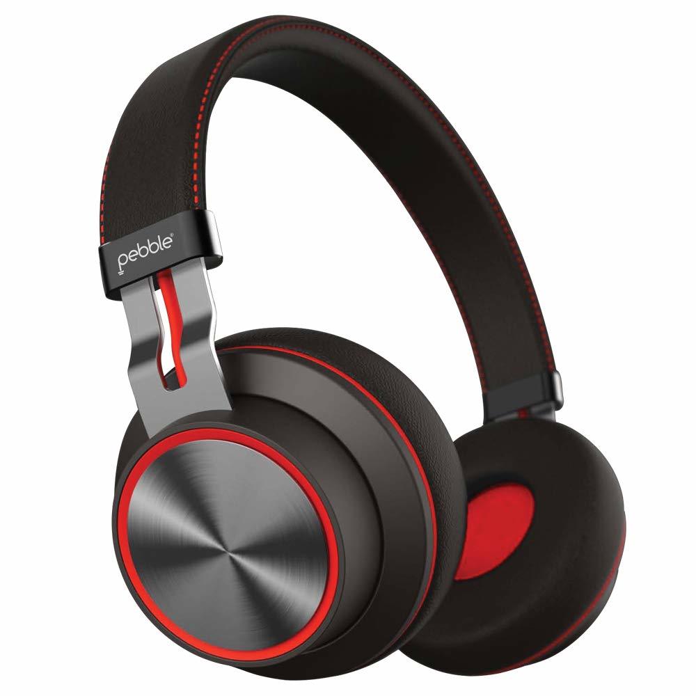 Black & Mocha Pebble Zest Pro Wireless Headphone||deep Bass|high Sensitive In-built Mic|effective Noise Cancellation