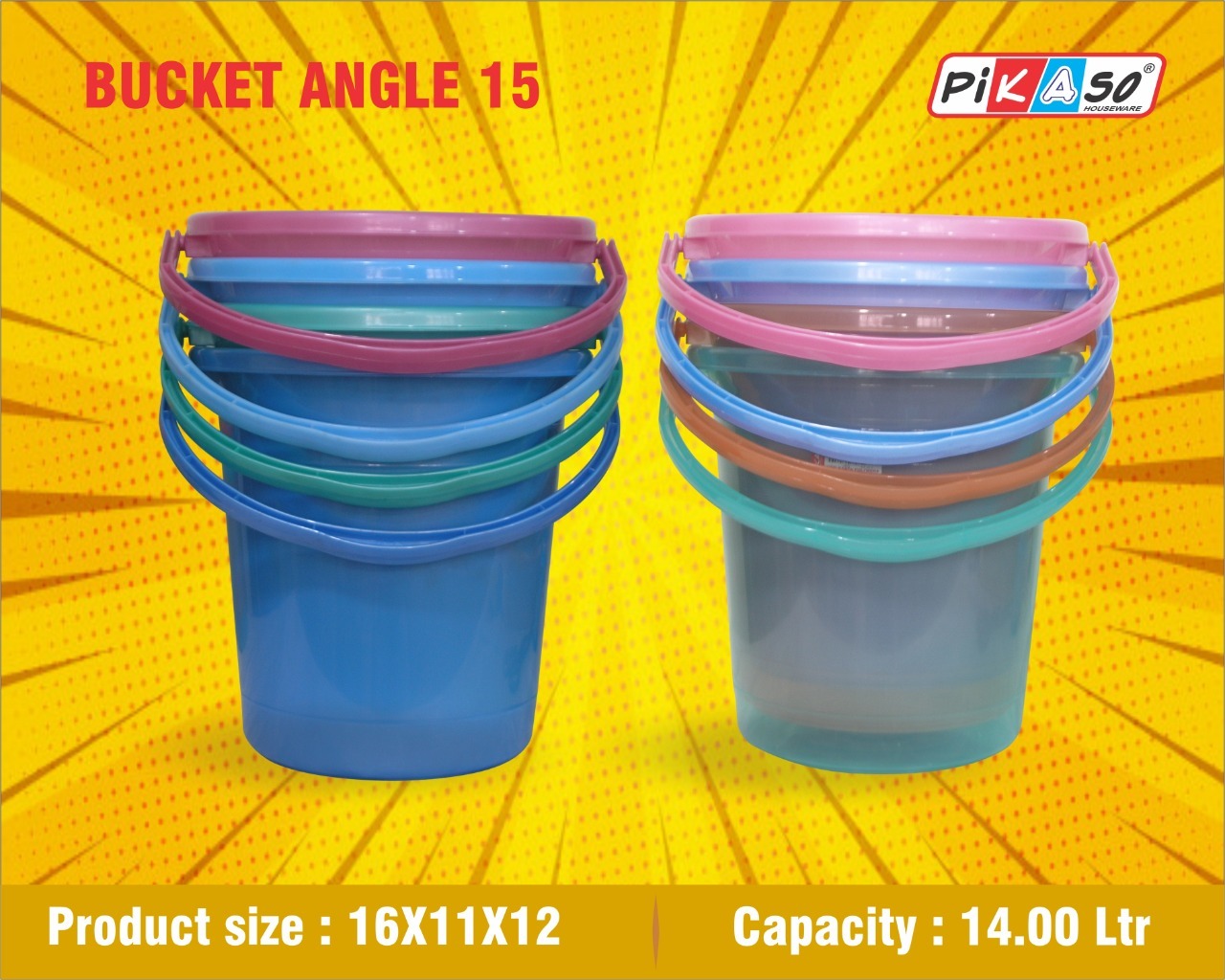 Angle 15 Bucket - Color: Cyan