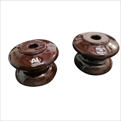 Lt Shackle Insulator - Porcelain Type, 50x65 Mm | Zero Maintenance, Heavy Insulated Smooth Coating, Reliable Performance