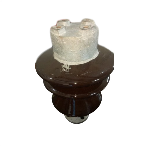 Post Insulator - Porcelain Type, 11kv Volt (V) | Brown Glazed, Long Life, High Functional Utility, Negligible Maintenance
