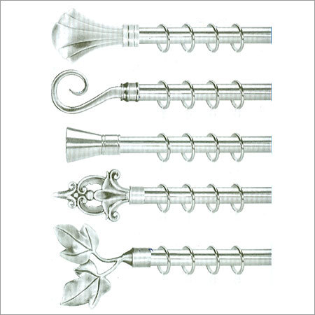 कर्टेन रॉड्स (SS फिनिश 22mm)