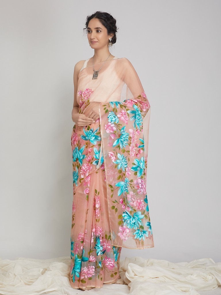 Multi Colour Silk Saree