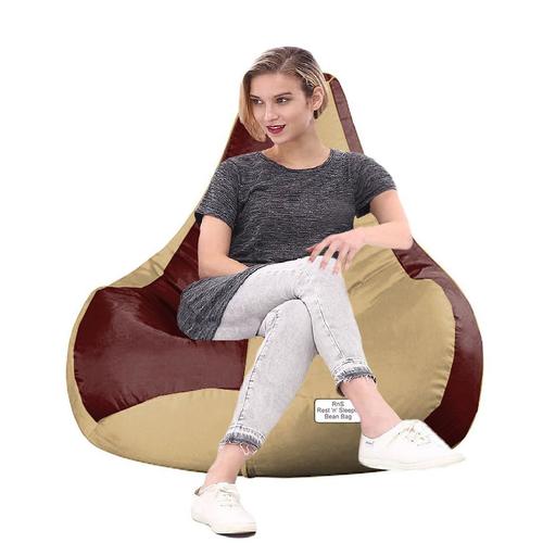 Faux Leather Tear Drop Bean Bag Cover Xxxl Without Beans