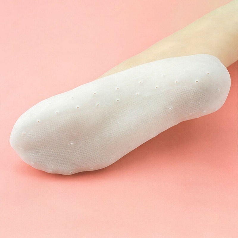 Full Silicone Moisturizing Socks (Random Color) - Silicone Material, Free Size, Weight: 130g | Perfect For All, Soft Moisturizing Socks Pair