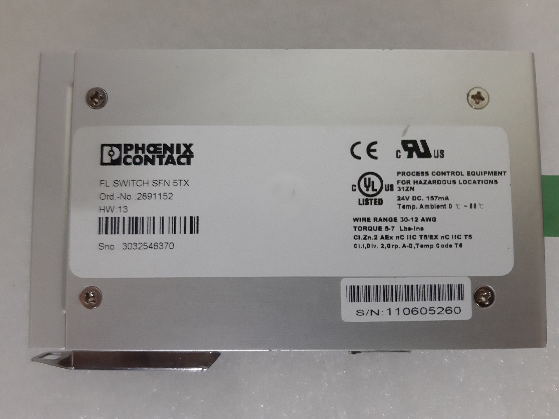 Phoenix Contact Ethernet Switch Fl Switch Sfn 5tx